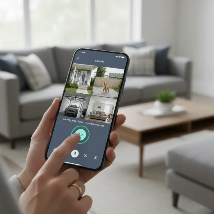 IMAGE smartphone contrôle maison